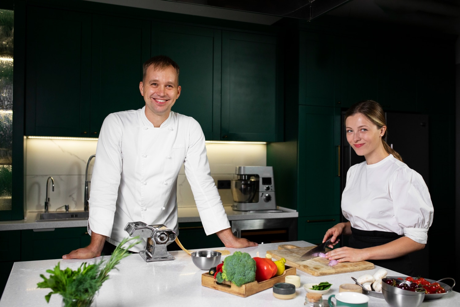 chefs Annie and Mark